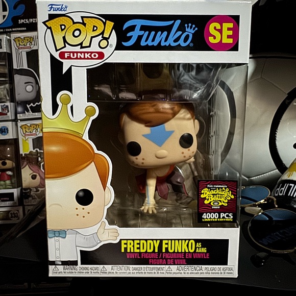 Freddy as aang funko pop limted to 4000